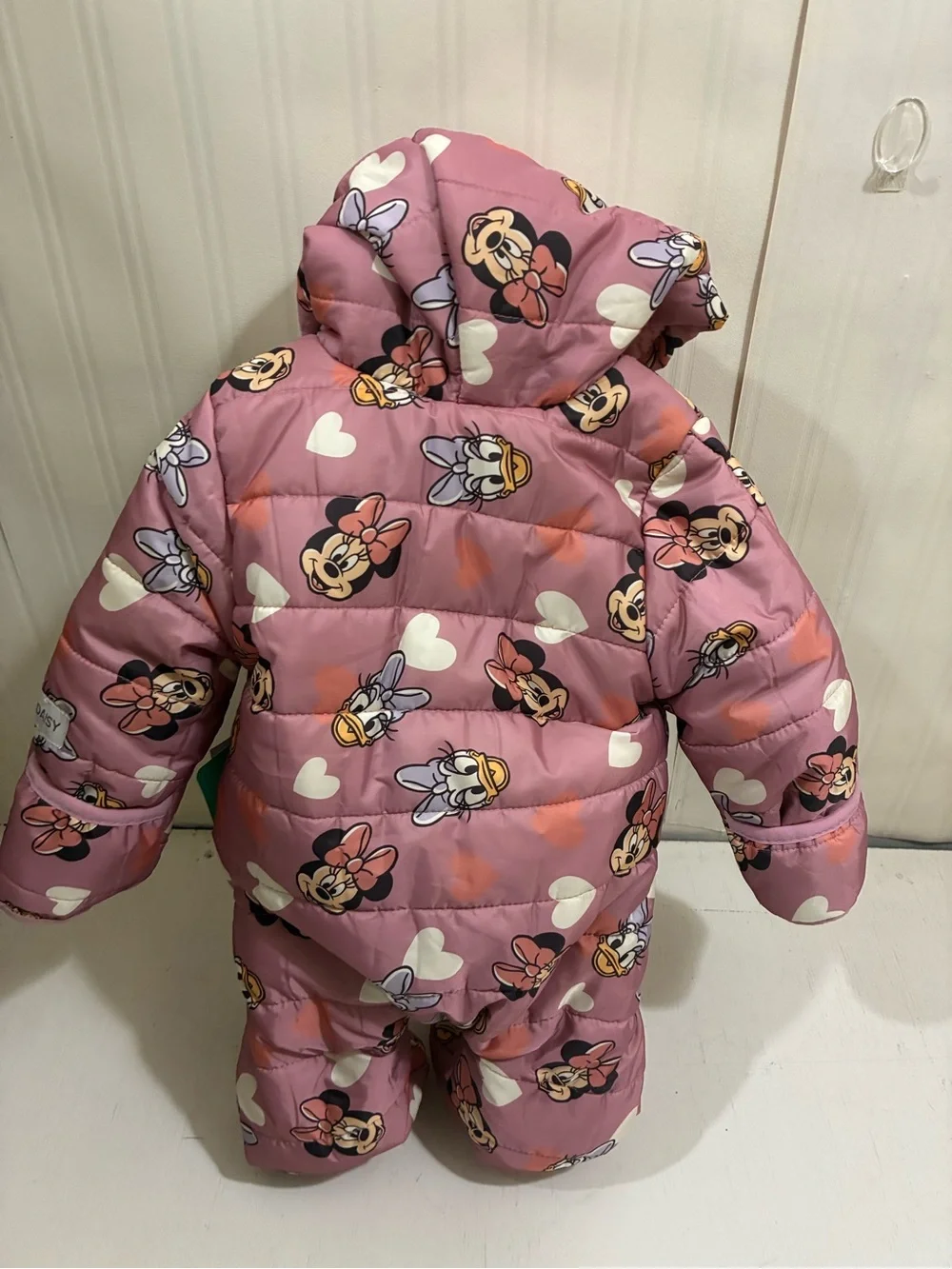 Disney Pink Minnie & Daisy Hooded Puffer One-Piece